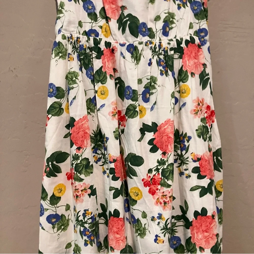 Old Navy Floral Cap Sleeve Fit Flare All Day Sundress Dress Girls Juniors Large